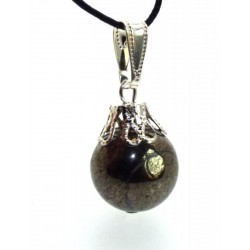 14mm Pyrite Sphere Pendant